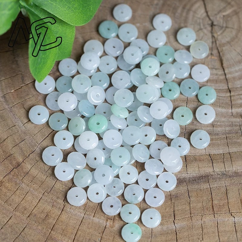 10pcs Natural Emerald White Ja - Bracelets 评论和价格