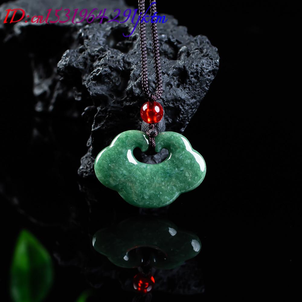 Natural Myanmar Jadeite Ruyi P - Necklaces 评论和价格