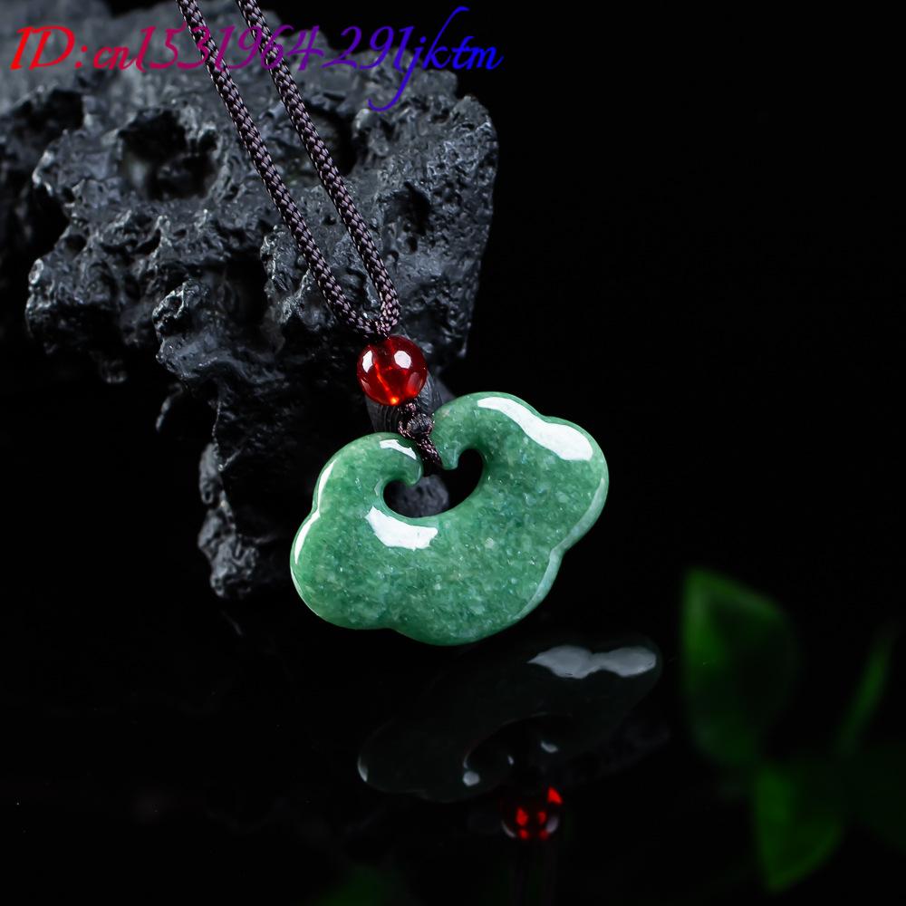 Natural Myanmar Jadeite Ruyi P - Necklaces 评论和价格